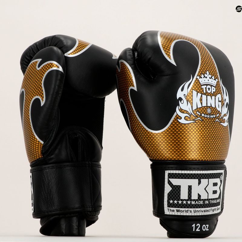 Boxerské rukavice Top King Muay Thai Empower černé TKBGEM-01A-BK-GD-10 7