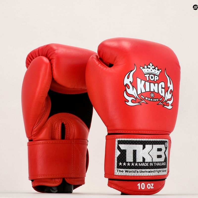 Boxerské rukavice Top King Muay Thai Ultimate Air červené TKBGAV-RD-10OZ 7