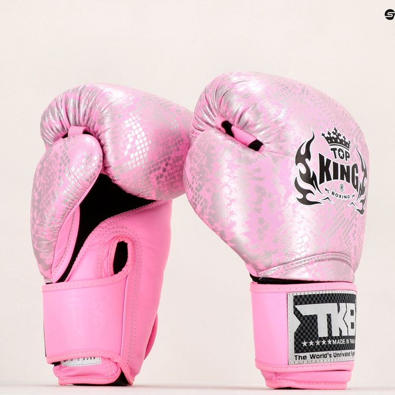 Růžové boxerské rukavice Top King Muay Thai Super Star Air TKBGSS 9