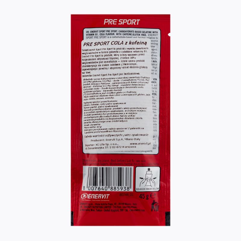 Pre Sport Enervit sacharidy 45g cola + kofein 90527 2