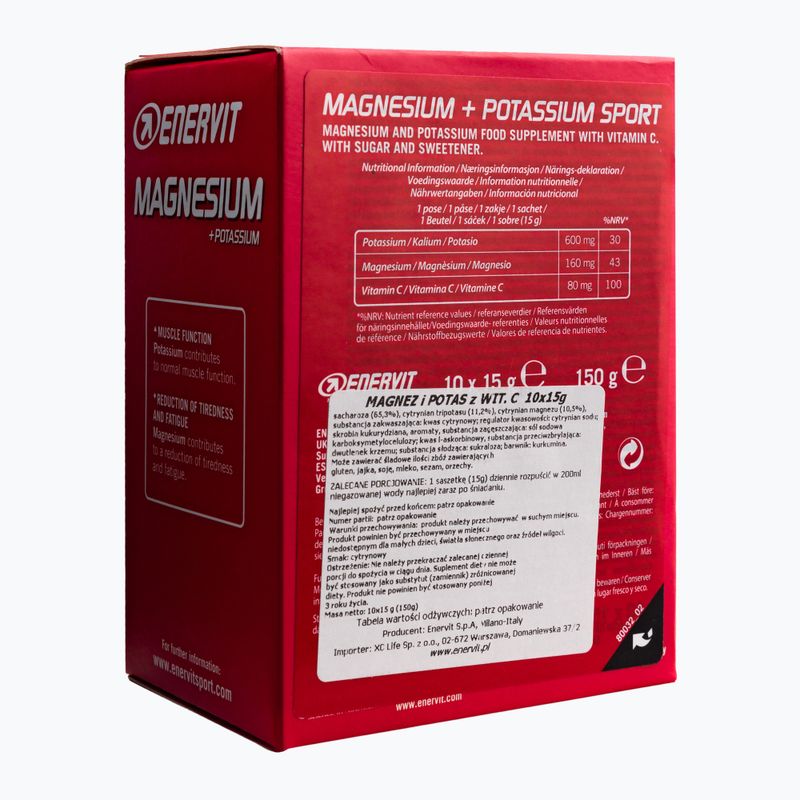 Hořčík s draslíkem + vitamín C Enervit 98038 10 x 15 g 2