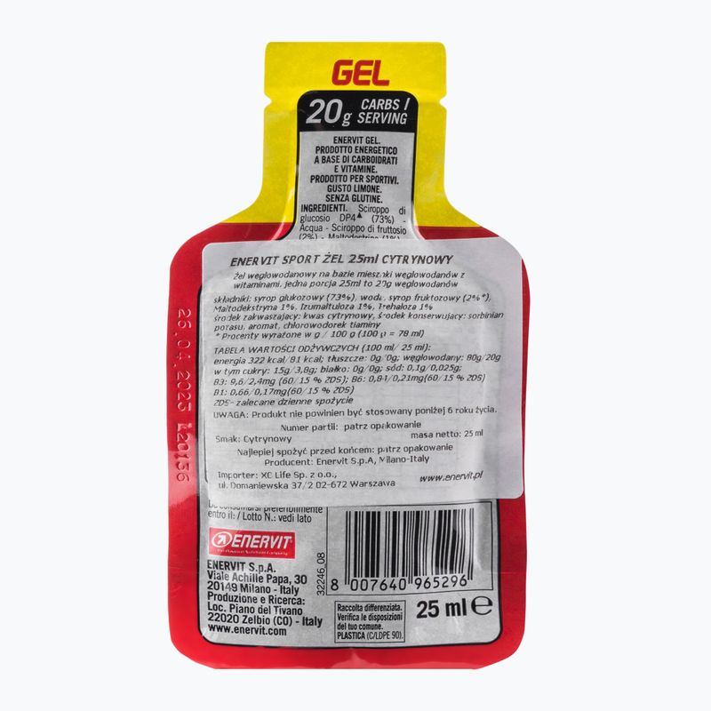 Energetický gel Enervit 25ml citron 96529 2