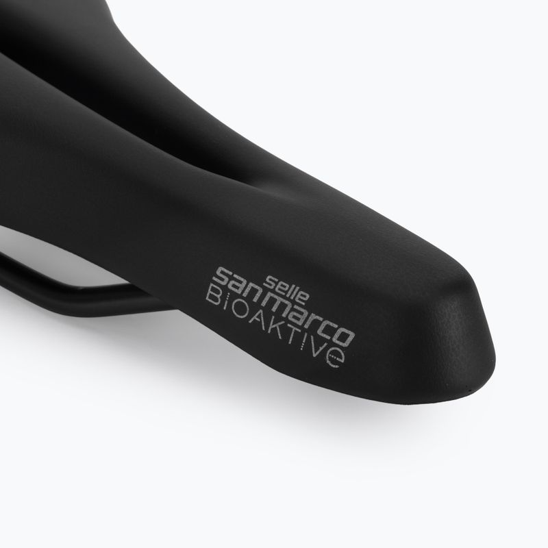 Cyklistické sedlo SAN MARCO Sportive Biofoam Open Small 0-30° black matte 5