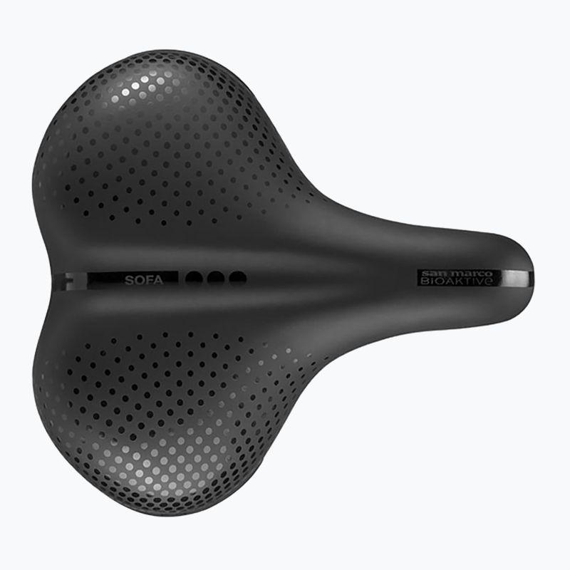 Cyklistické sedlo SAN MARCO City Biofoam Sedlo na kolo 60-90° black 2