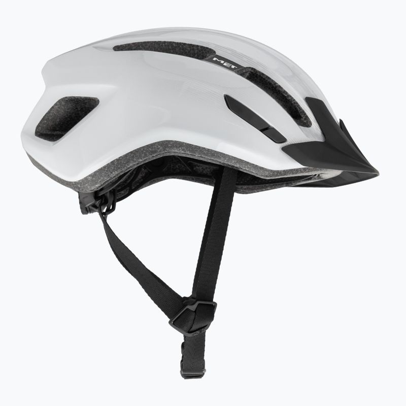 Cyklistická helma MET Downtown white glossy 4