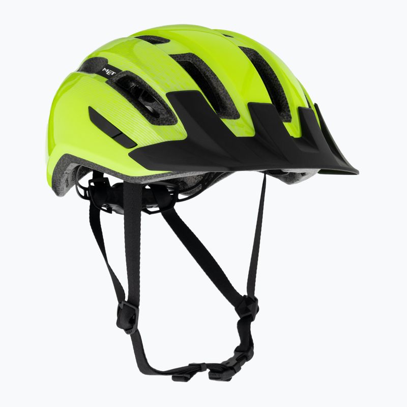 Cyklistická helma MET Downtown fluo yellow glossy