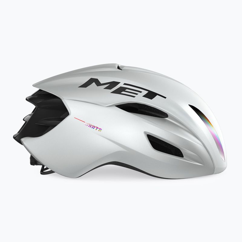 Cyklistická helma MET Manta MIPS white holographic glossy 3