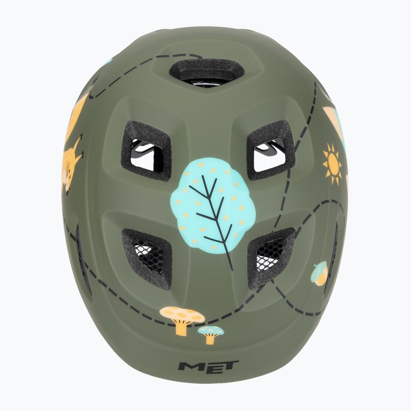 Dětská cyklistická přilba MET Hooray green forest glossy 6