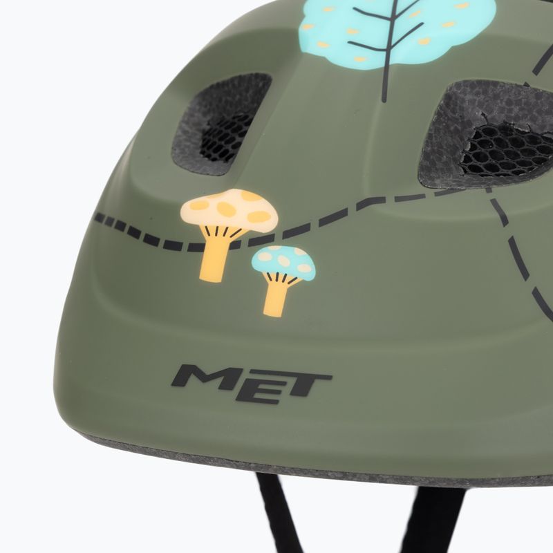 Dětská cyklistická přilba MET Hooray green forest glossy 7