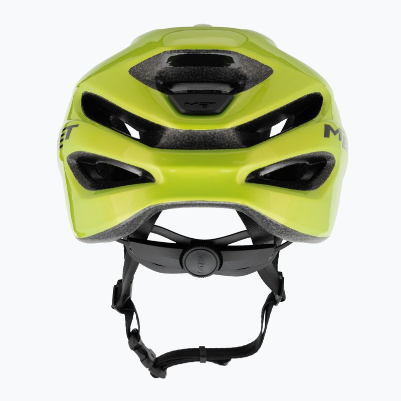 Cyklistická helma MET Idolo lime yellow metallic glossy 3