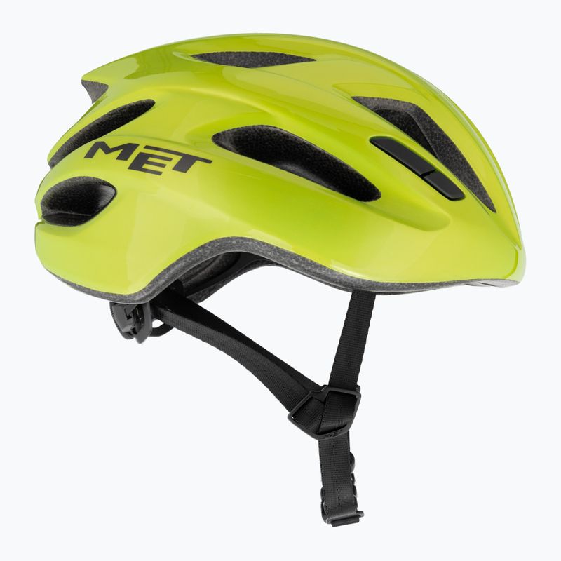 Cyklistická helma MET Idolo lime yellow metallic glossy 4