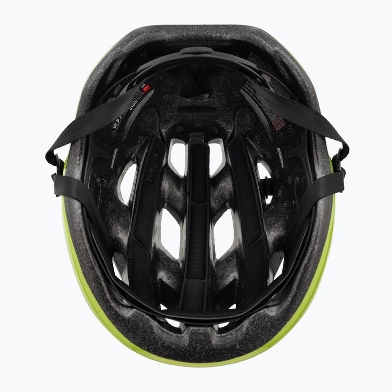 Cyklistická helma MET Idolo lime yellow metallic glossy 5