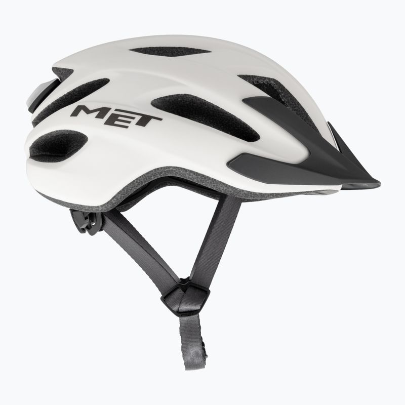 Cyklistická helma MET Crossover white matt 4