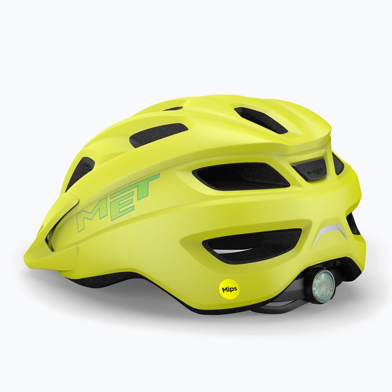 Dětská cyklistická helma MET Crackerjack Mips lime matt 2