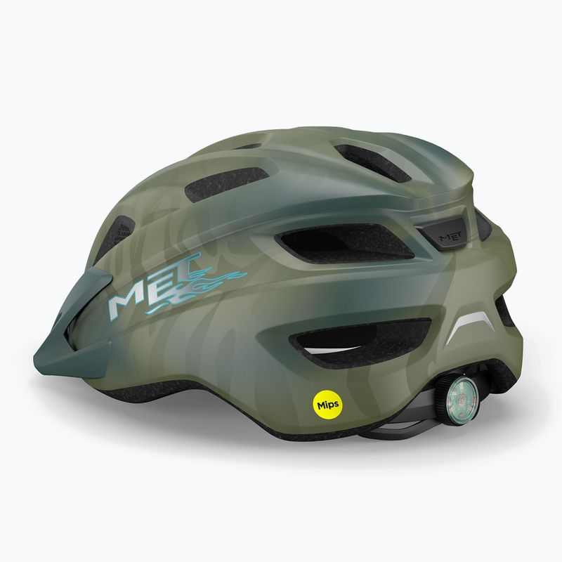 Dětská cyklistická helma MET Crackerjack Mips green matt 2