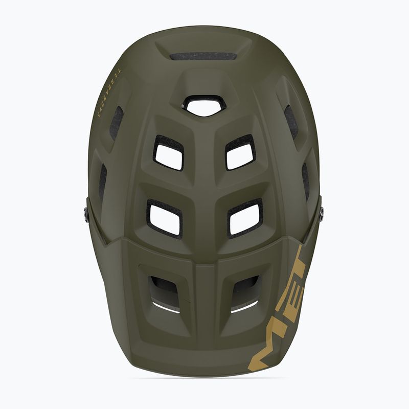 Cyklistická přilba MET Terranova dark olive matte 4
