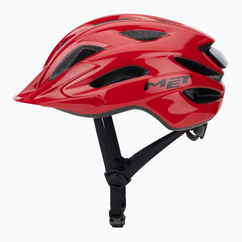 Cyklistická helma MET Crossover red matt 3