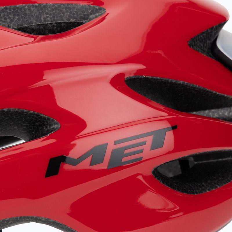 Cyklistická helma MET Crossover red matt 7