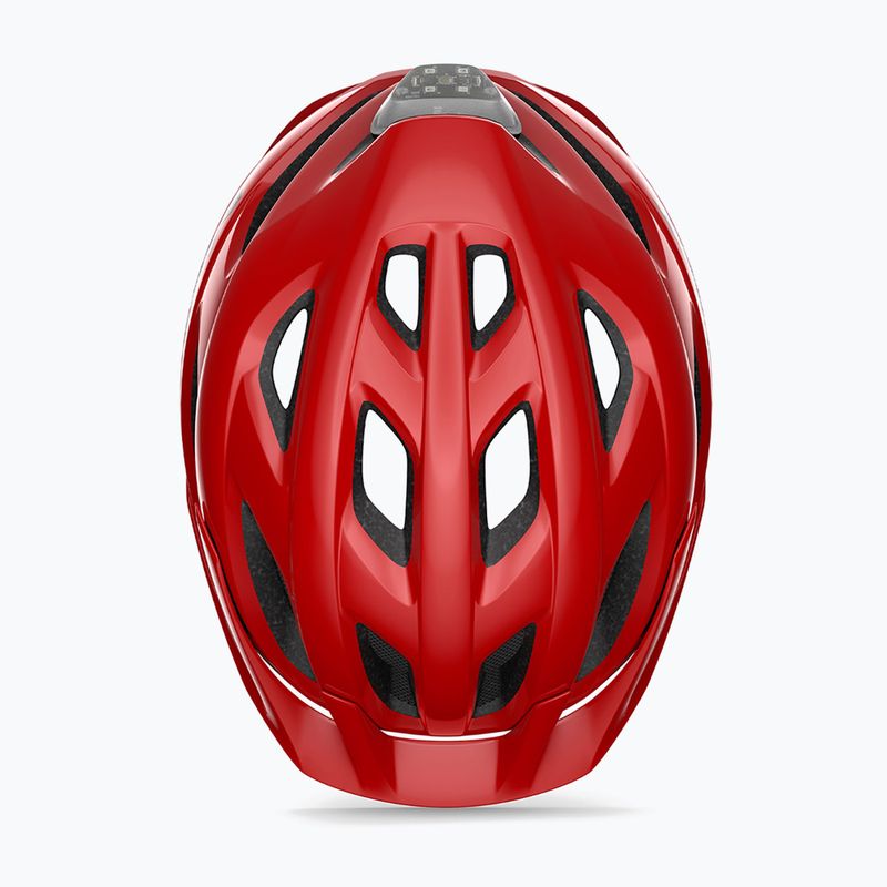 Cyklistická helma MET Crossover red matt 4