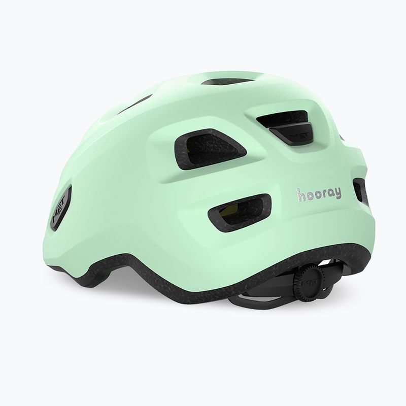Dětská cyklistická helma MET Hooray dusted green matt 4