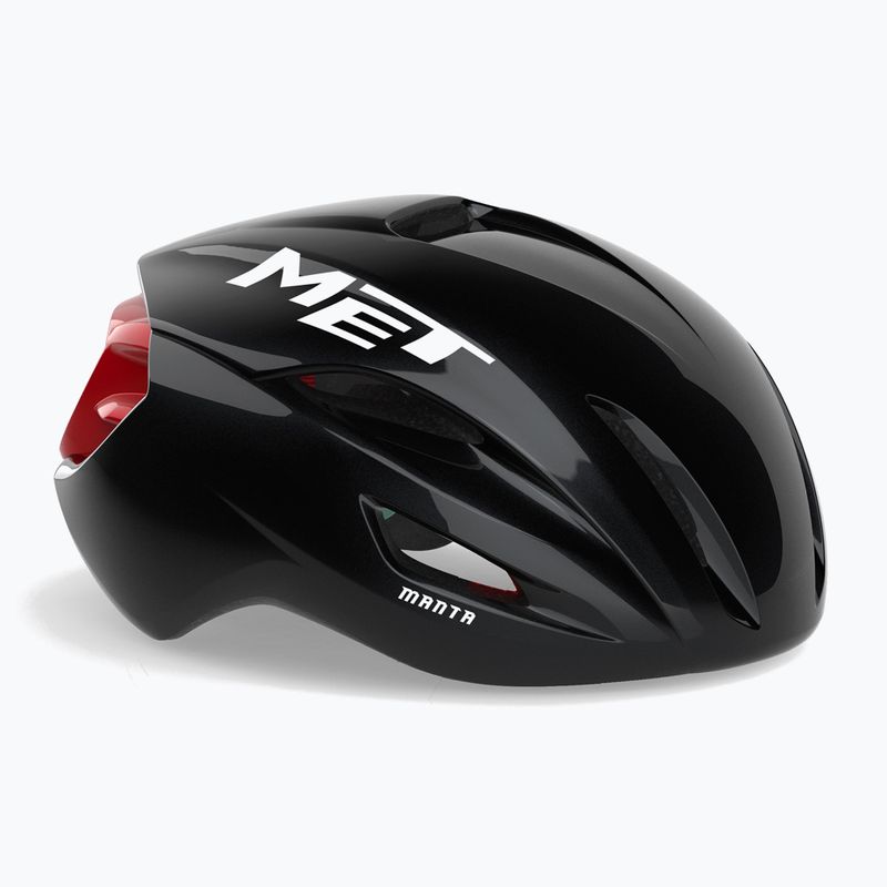Cyklistická helma MET Manta MIPS black/red glossy 2