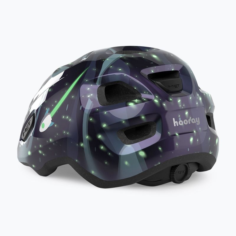 Dětská cyklistická helma MET Hooray space glow in the dark 3