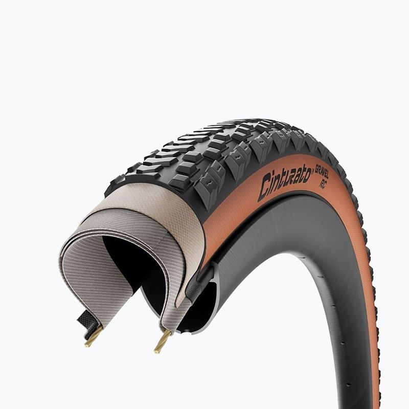 Pneumatiky na kolo Pirelli Cinturato Gravel RC Classic 700 x 45C černá/hnědá 2