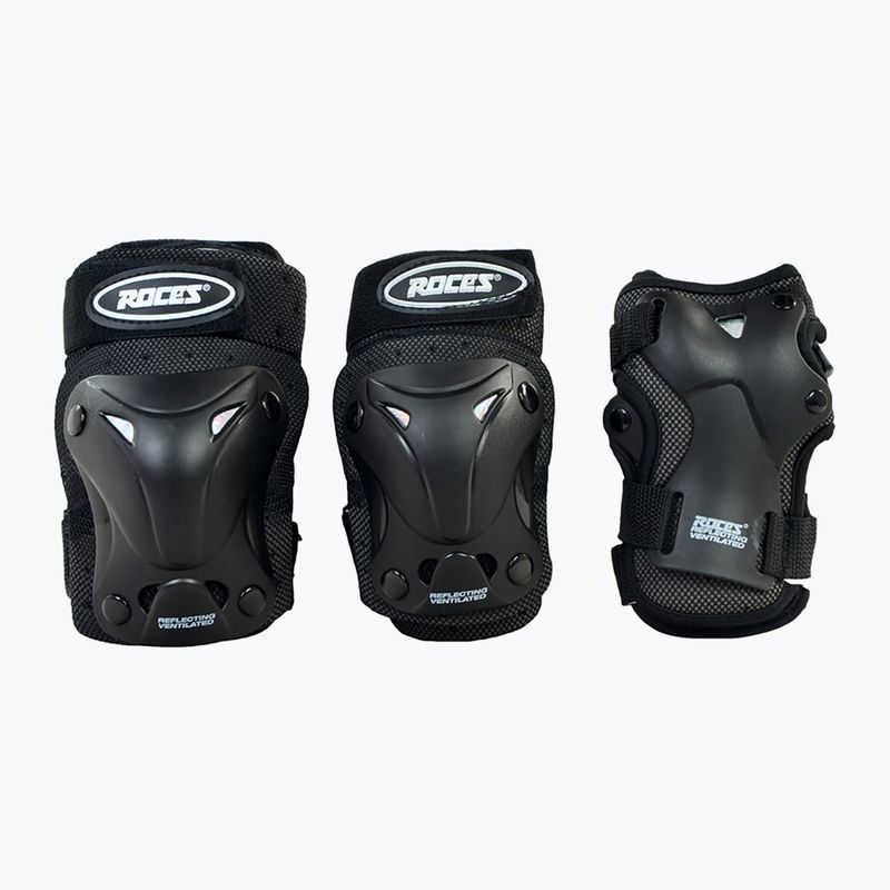 Chrániče Roces Ventilated 3 Pack Protectors 001 black 301352 8