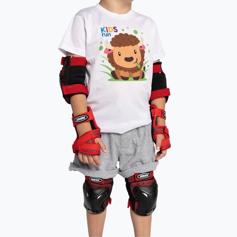 Roces Ventilated 3 Pack dětské chrániče 002 černá/červená 301352 6