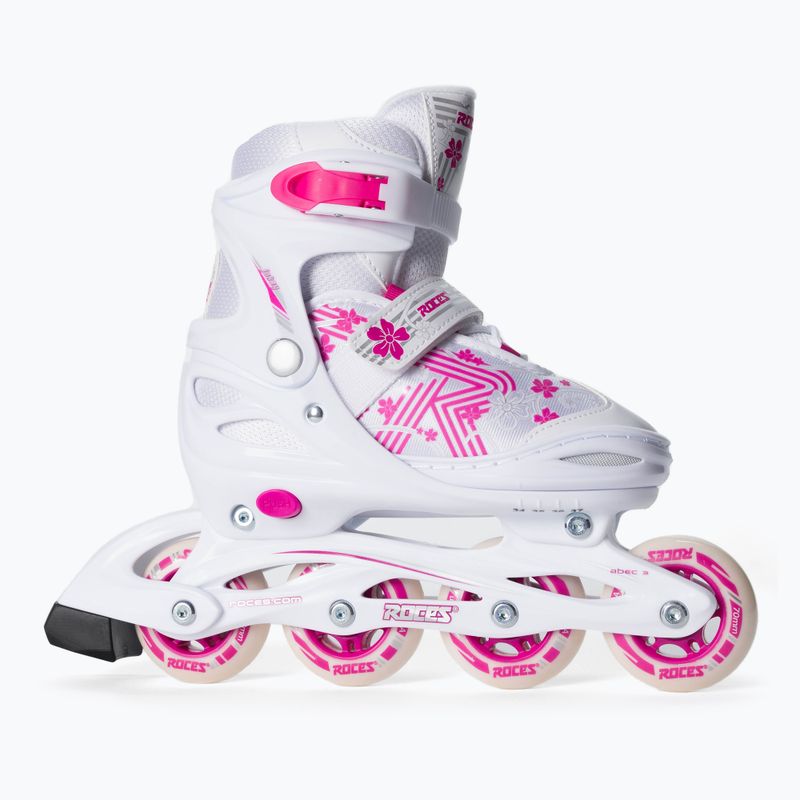 Dětské kolečkové brusle Roces Jokey 3.0 Girl white/pink 2