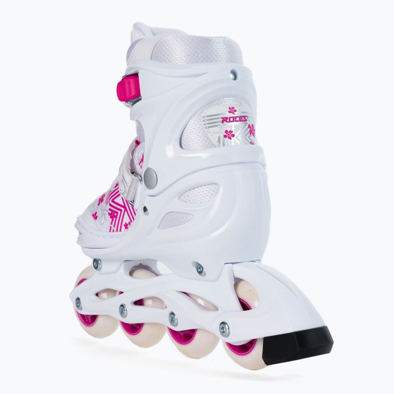Dětské kolečkové brusle Roces Jokey 3.0 Girl white/pink 3