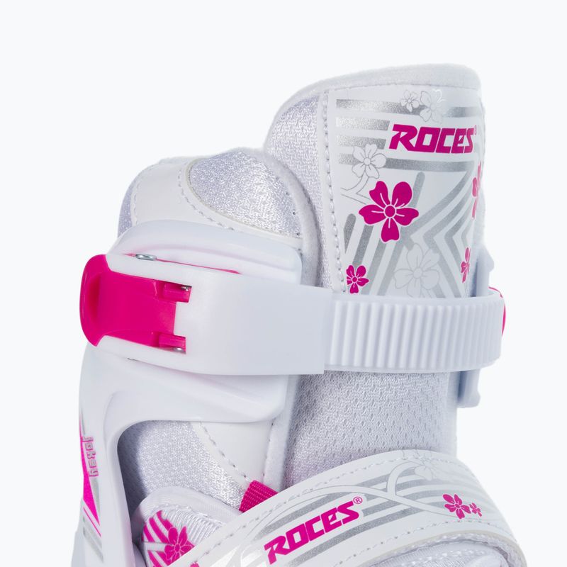 Dětské kolečkové brusle Roces Jokey 3.0 Girl white/pink 5