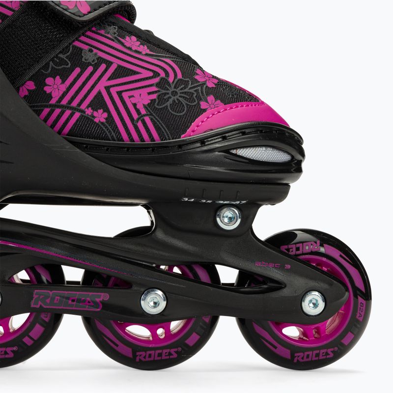 Dětské kolečkové brusle Roces Jokey 3.0 Girl black/pink 8