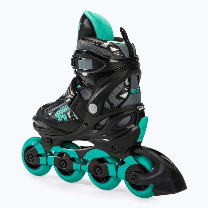 Dětské kolečkové brusle Roces Moody Girl TIF black/aqua 3