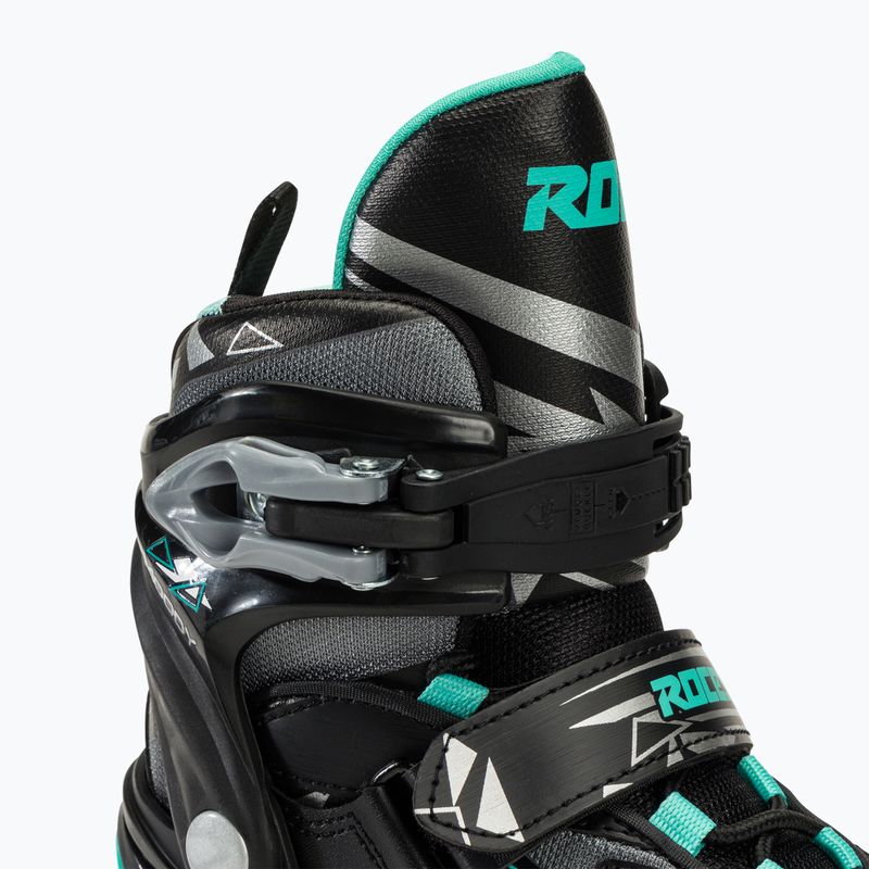 Dětské kolečkové brusle Roces Moody Girl TIF black/aqua 5