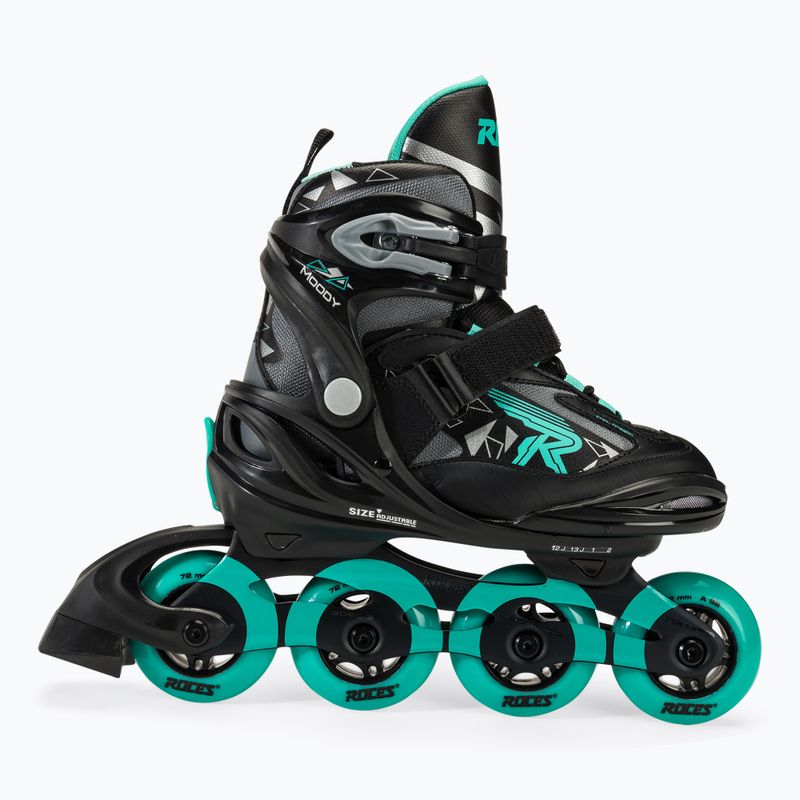 Dětské kolečkové brusle Roces Moody Girl TIF black/aqua 6
