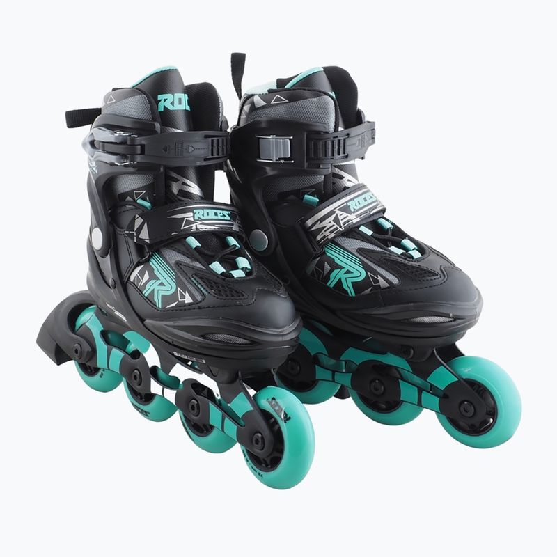 Dětské kolečkové brusle Roces Moody Girl TIF black/aqua 11