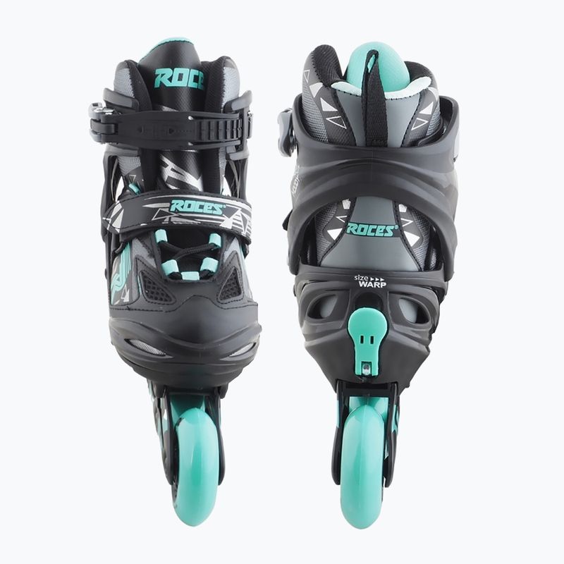 Dětské kolečkové brusle Roces Moody Girl TIF black/aqua 12