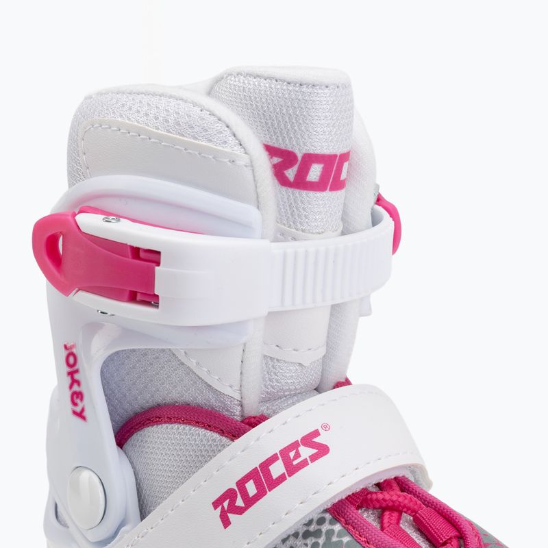 Dětské lední brusle Roces Jokey Ice X white/pink 5