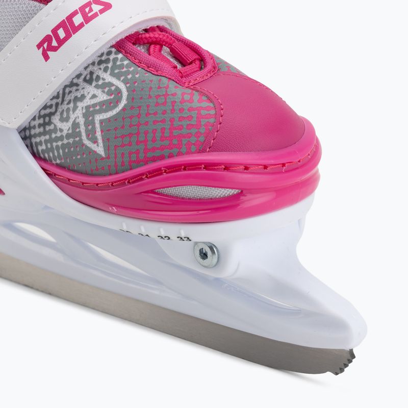 Dětské lední brusle Roces Jokey Ice X white/pink 6