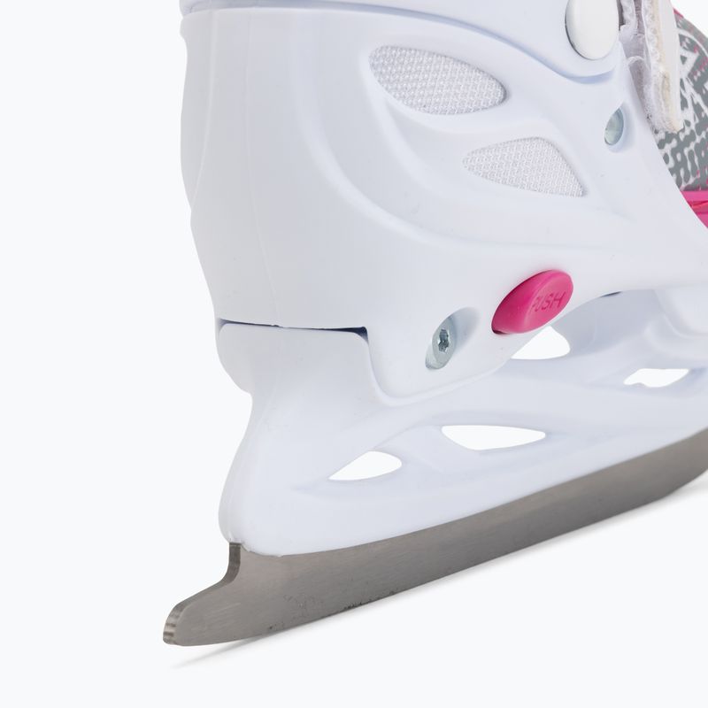 Dětské lední brusle Roces Jokey Ice X white/pink 8