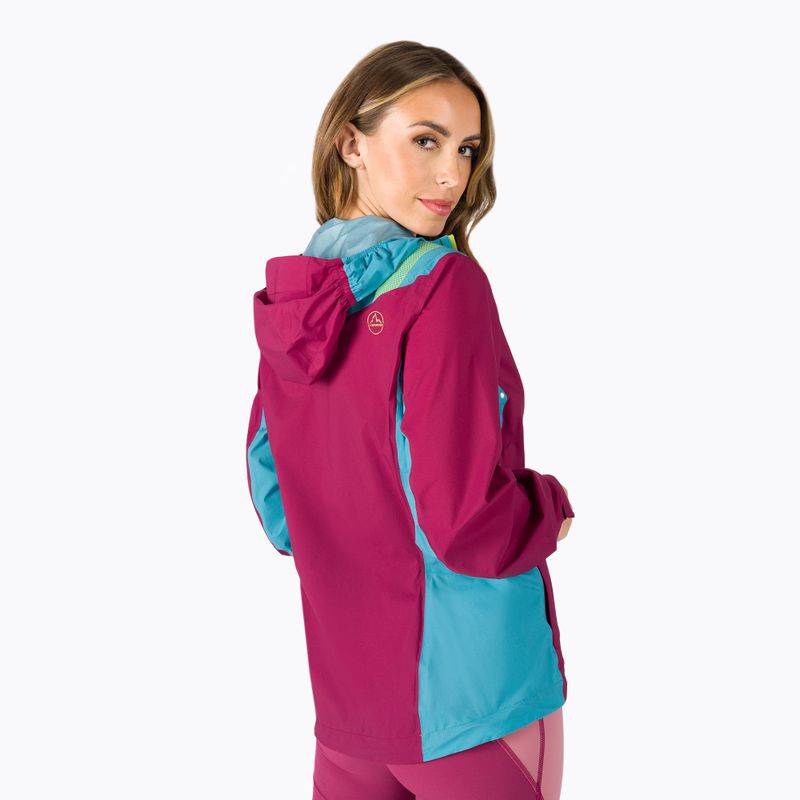 Dámská hybridní bunda La Sportiva Discover bordovo-modrá Q37502624 3