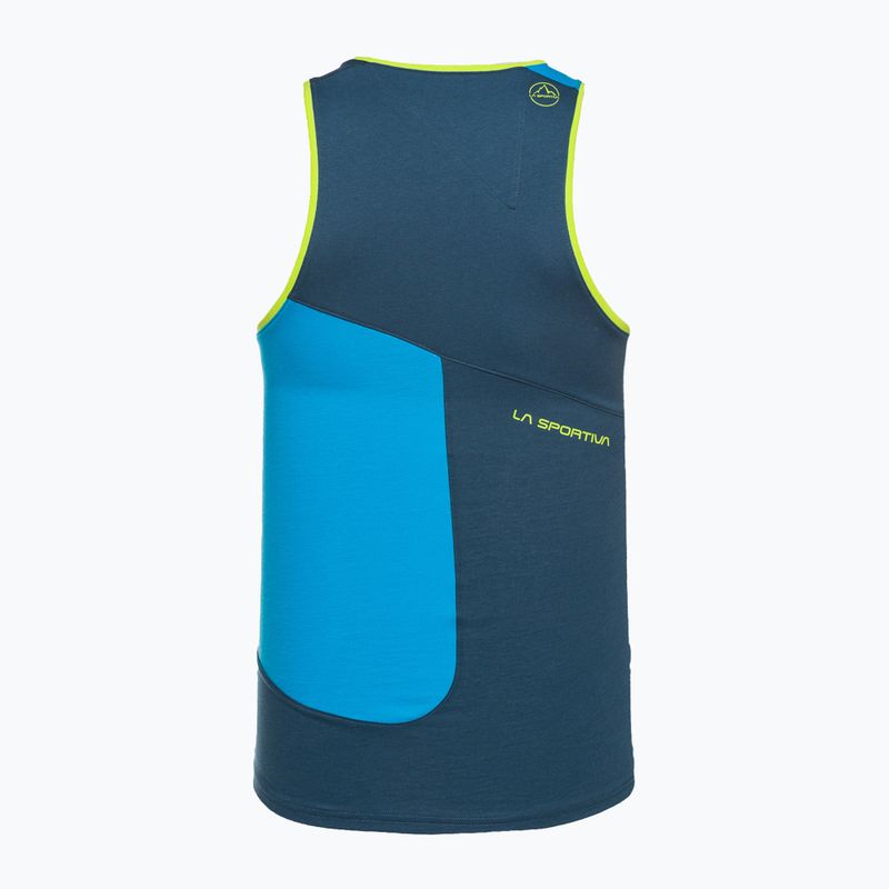 Pánské horolezecké tričko La Sportiva Dude Tank blue N43639637 2