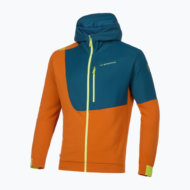Pánská lezecká mikina LaSportiva Mood Hoody oranžovo-tmavě modrá N71208639