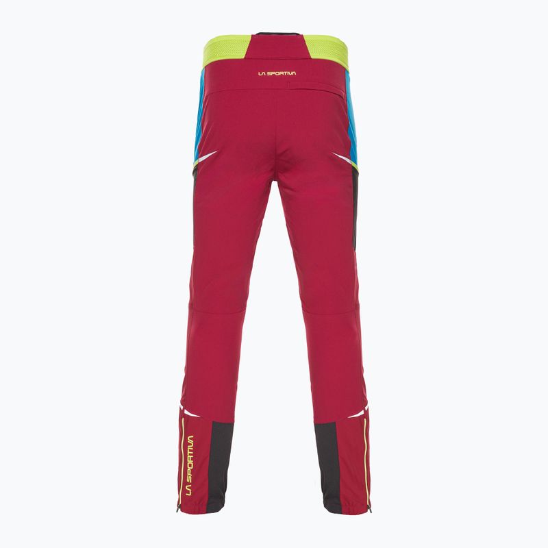 La Sportiva pánské trekové kalhoty Ikarus sangria/electric blue 6