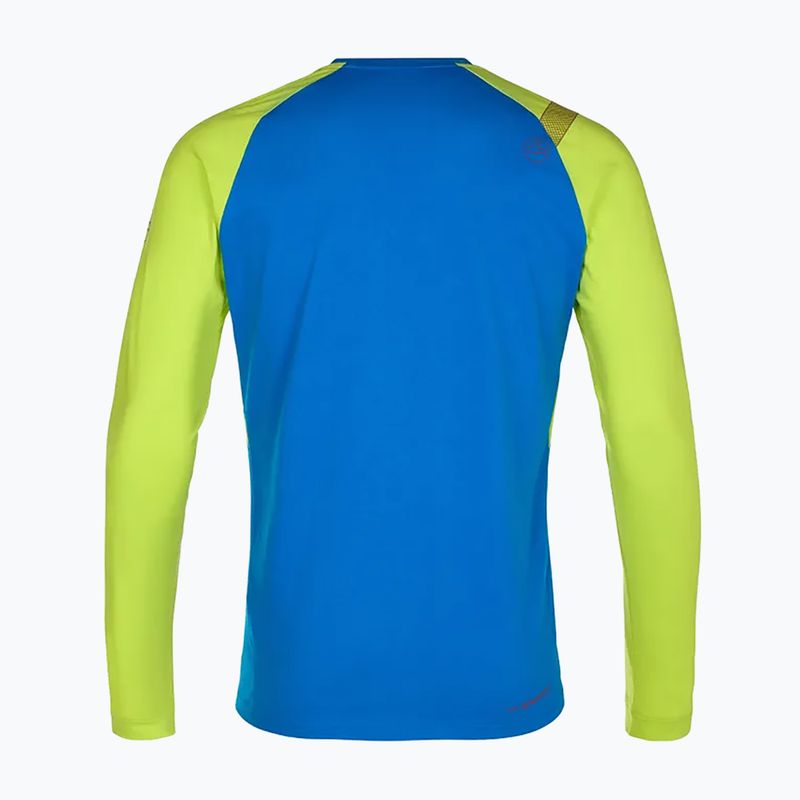 Pánské lezecké tričko longsleeve La Sportiva Stripe Cube Long Sleeve electric blue/lime punch 2