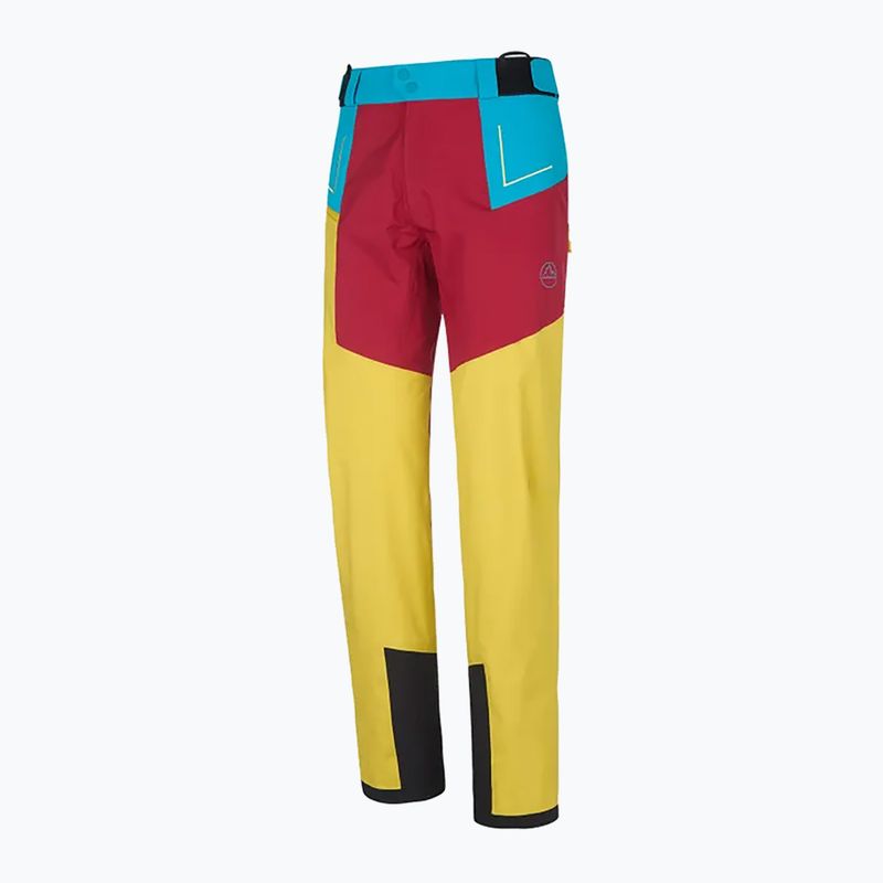 Pánské turistické kalhoty La Sportiva Crizzle EVO Shell sangria/electric blue s membránou 6