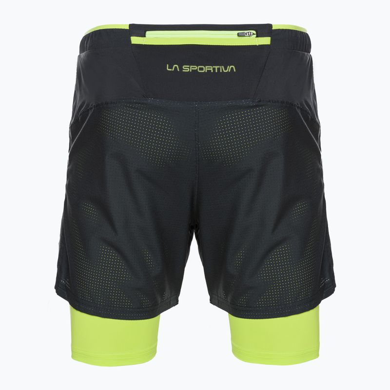 La Sportiva Trail Bite pánské běžecké šortky černá/žlutá P79999729 2