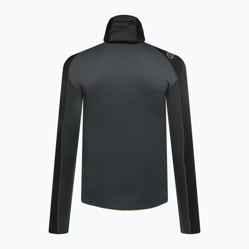 Pánská trekingová mikina La Sportiva Upendo Hoody carbon/lime punch 2