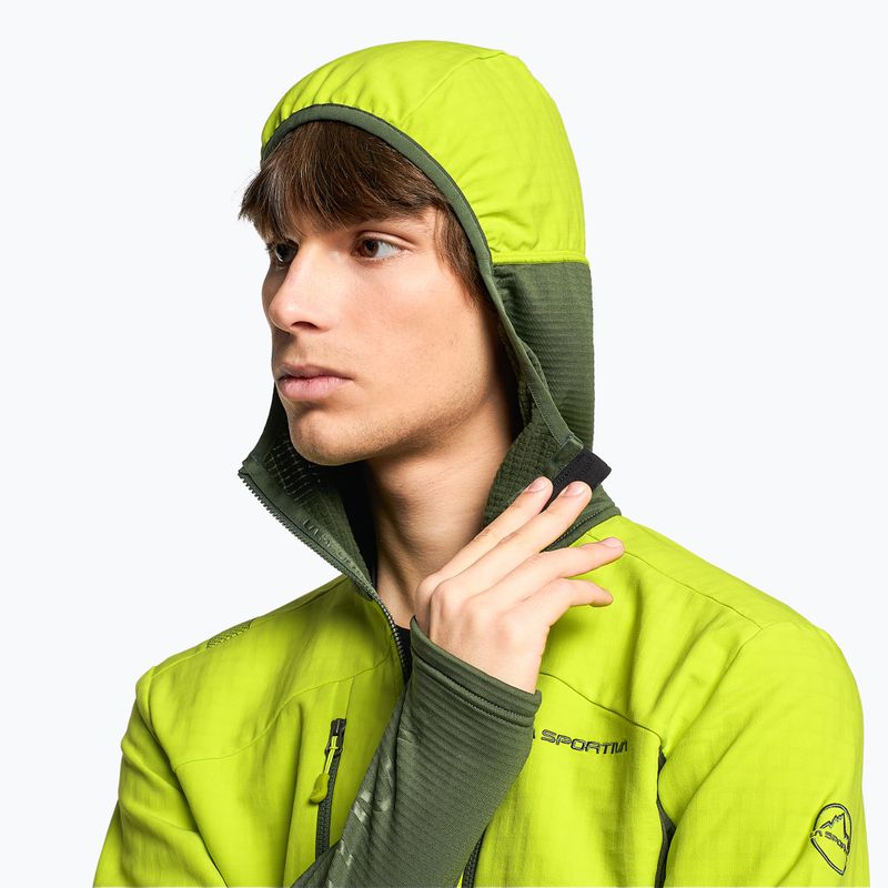 Pánská trekingová mikina La Sportiva Session Tech Hoody forest/lime punch 4